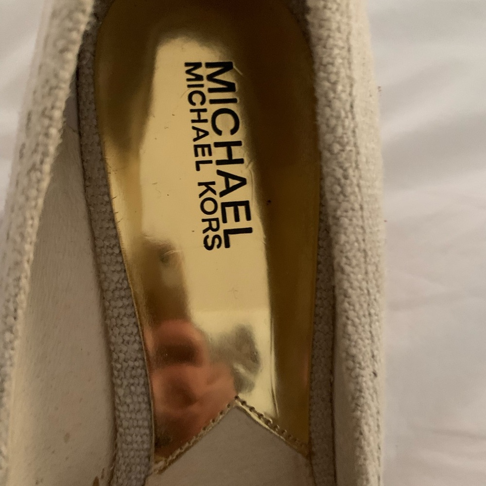 MICHAEL KORS LINEN espadrille wedges womens size 10 - Picture 15 of 15